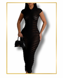 Sexy Body-con maxi knitted slim Dress